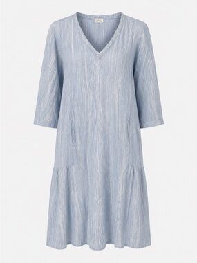 Poetry Linen Cotton Coastal Beach Summer Dress US 14